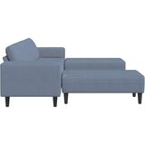  Kavč z blazino Modra 250 x 188 x 76 cm Žametna tkanina, (5000137858) | Shoptok.si