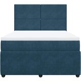  box spring s madracem plavi 160 x 200 cm baršunasti | shoptok.hr
