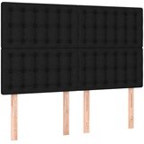  Box spring postelja z vzmetnico črna 140x200 cm blago, (20895066) | Shoptok.si
