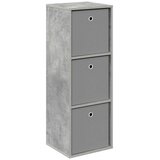  Strani šal s predalom Betonsko siva 35 x 32 x 99,5 cm, (5000233818) | Shoptok.si