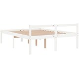 Krevet za starije osobe bijeli 120 x 200 cm od masivne borovine | shoptok.hr