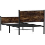 Metalni okvir kreveta bez madraca boja hrasta 120x200 cm | shoptok.hr