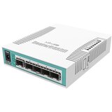 MikroTik CRS106-1C-5S mrežno stikalo Gigabit Ethernet (10/100/1000) Power over Ethernet (PoE) Bela | Shoptok.si