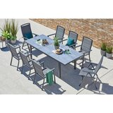 Ambia Garden VRTNA MIZA kovina, steklo antracit, siva | Shoptok.si
