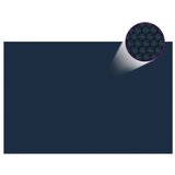  Plavajoča PE solarna folija za bazen 600x400 cm črna in modra | Shoptok.si