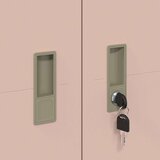 Ormarić Omarica za shranjevanje 2 pcs Roza 90 x 40 x 200 cm Jeklo, (5000152746) | Shoptok.si