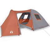Šator za 6 osoba sivo-narančasti 466 x 342 x 200 cm taft 185T | shoptok.hr