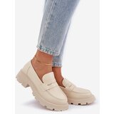 Boto Ladies Moccasins Made Of Eco Leather Light Beige Sendall | ePonuda.com