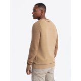 Ombre Knitted men's RELAXED FIT sweater with patterns - navy blue | Shoptok.si
