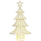  Božićno drvce s 160 LED svjetlima Topla bijela 151 cm PET | shoptok.hr