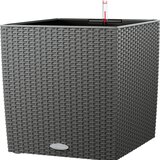 LECHUZA Okrasni lonec CUBE Cottage 50 kompletni set - Granit Cene