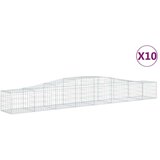  Lučne gabionske košare 10 kom 400x50x40/60 cm pocinčano željezo | shoptok.hr