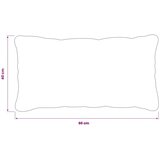  Presvlaka za jastuk 6 pcs HEERLEN Bijela 40 x 60 cm PV flis - Bijela 40 x 60 cm 6 | shoptok.hr