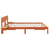 Krevetna konstrukcija s uzglavljem Vosak smeđa 200 x 200 cm | shoptok.hr