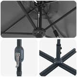  Vrtni suncobran Antracit 370 x 197 x 239 cm | shoptok.hr
