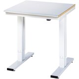 RAU Delovna miza, električno nastavljiva po višini, jeklena obloga, nosilnost 300 kg, ŠxG 750 x 800 mm | Shoptok.si