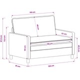  Set sofe 2 pcs Krem Poliester | shoptok.hr