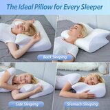 HOMCA 60x40cm 2-v-1 ergonomski ortopedski vzglavnik iz spominske pene | Shoptok.si