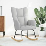 vidaXL Stolica za ljuljanje oblak siva tkanina | shoptok.hr