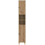  Kupaonski ormar s otvorenom policom ALKMAAR Hrast artisan - Hrast artisan | shoptok.hr