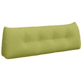 vidaXL Poglavni vzglavnik Svetlo zelena 140 x 24 x 50 cm blago | Shoptok.si