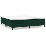  Krevet s oprugama i madracem tamnozeleni 180x200 cm baršunasti | shoptok.hr