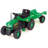 Dolu traktor sa prikolicom na pedale zeleni 080530 | ePonuda.com