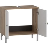 Stylife Omarica Za Pod Umivalnik Jesper, Bela, Barva Hrasta | Shoptok.si
