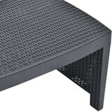  Sedežna garnitura 3-delna plastika antracitna | Shoptok.si