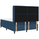  Krevet s opruga kutije s jastukom Plava 200 x 160 cm tkanina Slike
