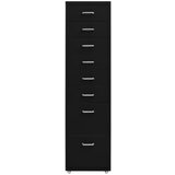 Furnova Premična arhivska omara črna 28x41x109 cm kovinska, (21919617) | Shoptok.si