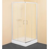  Kutna tuš kabina TKK 80/CH SQ Line (D x Š x V: 80 x 80 x 190 cm, Debljina: 5 mm, Srebrne boje) | shoptok.hr