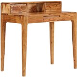 vidaXL Pisalna miza s predali trden les 88x50x90 cm, (20640627) | Shoptok.si