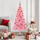  Božićno drvce s 150 LED svjetlima Ružičasta 150 cm PVC | shoptok.hr