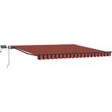 Skrovita tenda narančasta i smeđa 450 ×300 cm tkanina | shoptok.hr