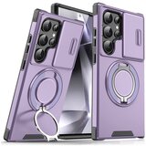 Torbica CamShield Ring stand za Samsung S938B Galaxy S25 Ultra ljubicasta