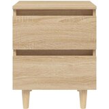  Nočna omarica z nogami iz borovine sonoma hrast 40x35x50 cm, (20707659) | Shoptok.si