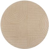 Flair Rugs Bež vuneni okrugli tepih ø 160 cm Zen Garden - Cijene