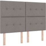  LED Box Spring Krevet Sivo-smeđa 140 x 190 cm tkanina | shoptok.hr