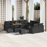  Sjedeća garnitura za vrt 13 kom. Crna poliratan 90 x 55 x 71 cm | Shoptok.si