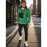 DStreet Bluza męska z kapturem ciemnozielona | shoptok.hr