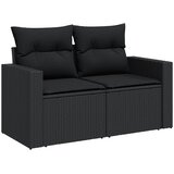  13-dijelni set vrtnih sofa s jastucima poliratan crni | shoptok.hr