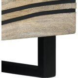 vidaXL Stolić za kavu s ladicama s pohranom Bijela, Crna 80 x 50 x 40 cm | shoptok.hr