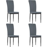 Maison Chic Jedilni stoli - Vzorci stoli 4 kosi temno siv žamet A967, (22032867) | Shoptok.si