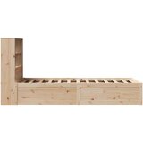vidaXL Posteljni okvir brez vzmetnice 90x190 cm trdna borovina | Shoptok.si
