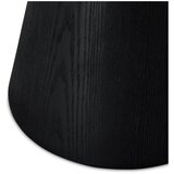 Furnhouse Črna mizica v hrastovem dekorju ø 60 cm Tango – | Shoptok.si