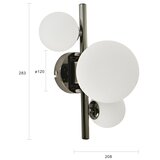  Brilagi - LED zidna svetiljka MILLA 3xG9/3W/230V crni hrom/bela | Eponuda.com