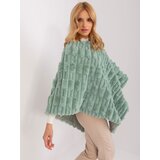Wool Fashion Italia Poncho-AT-PN-2347.68-pistachio | Shoptok.si