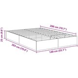  Otoman krevet s pohranom Bijelo 193 x 120 x 25 cm Iverica - Bijelo 140 x 200 cm | shoptok.hr