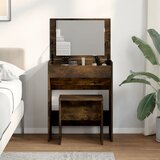  Toaletni stolić sa stolcem boja dimljenog hrasta 60x40x113,5 cm | shoptok.hr